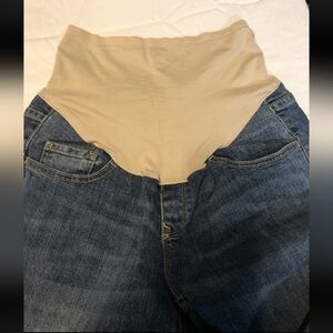 High-Waisted Blue Old Navy Maternity Boot Cut Jeans Size 8